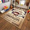 One Piece Luffy Bounty Poster Rug, Suitable for Living Room, Bedroom, and Sofa Decoration, and Can Also Be Used As a Non-slip Play Mat for Children.