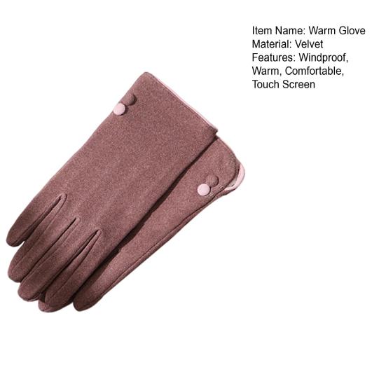 Winter Gloves for Women Cold Weather Touch Screen Gloves Windproof Fleece Warm Gloves for Outdoor Driving