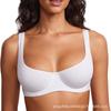 Ungefüttertes Bralette mit U-Ausschnitt Ohne Bügel Große Größen Weiche Stütze Glatter Tiefer Runder Ausschnitt BH Bequem Ohne Polster Alltags-Dessous