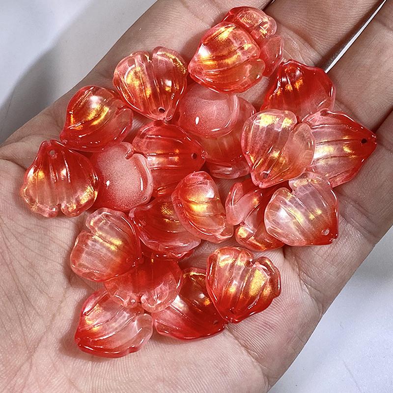50 Stück Acryl DIY Galsang Blume Lose Perlen Ohrringe Zur Schmuckherstellung Halskette Armbänder