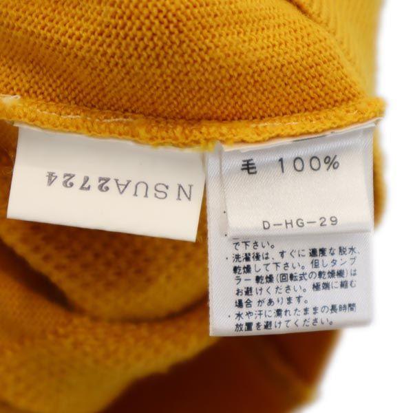BALENCIAGA Sports Wool Argyle Pattern V neck Knit vest M yellow SPORTS Women Used