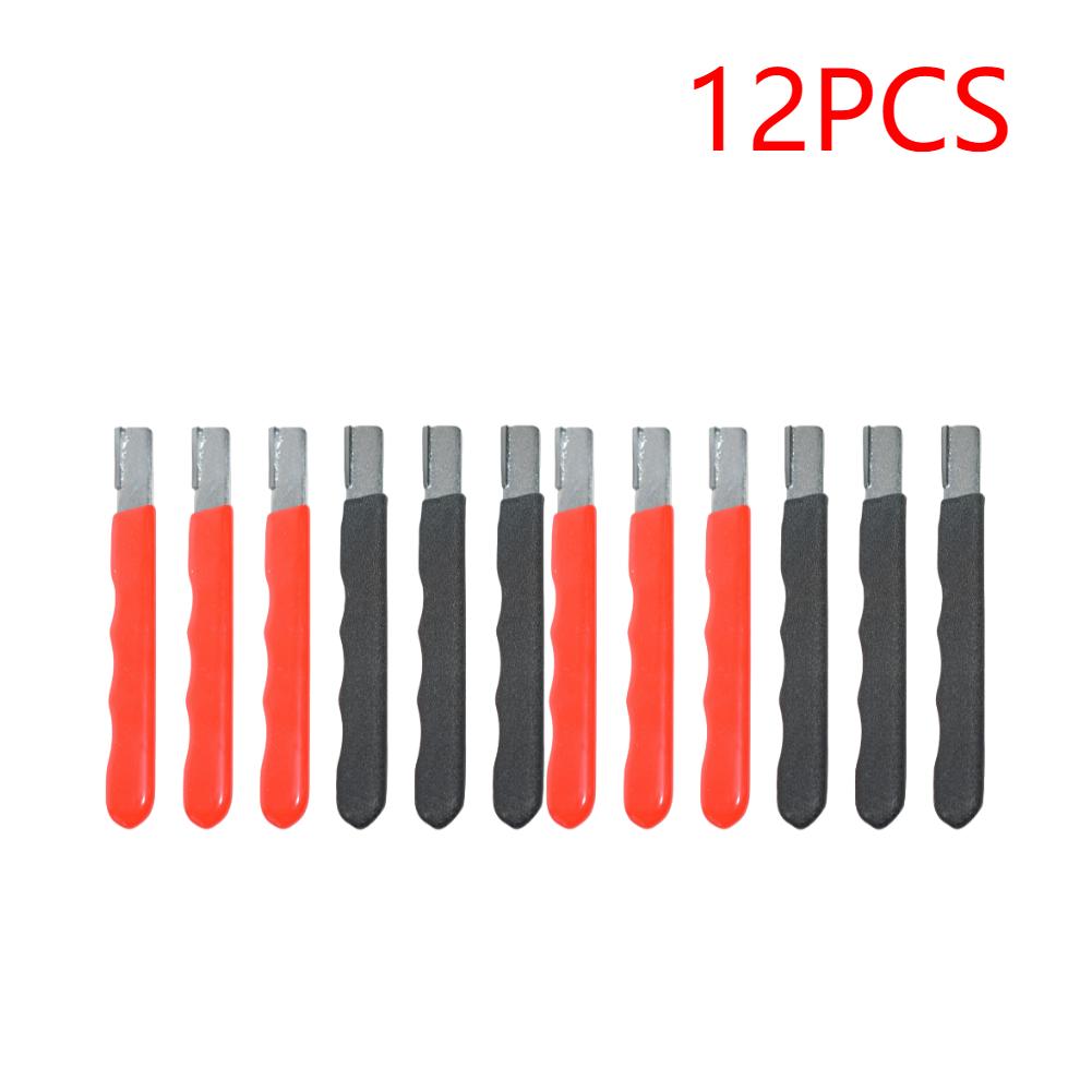 6/12PCS Pocket Sharpening Stone with Cover Pruner Sharpener Stainless Steel Garden Shears Sharpening Tool for Kitchen Garden