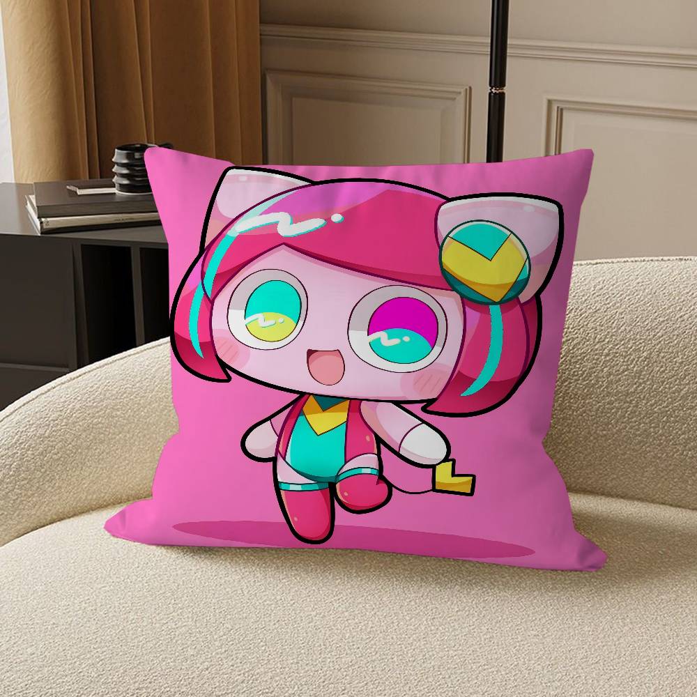 Poyoroid Kissenbezüge Cartoon Sofa Dekorative Zuhause Doppelseitiger Druck Kurzplüsch Niedlicher Kissenbezug