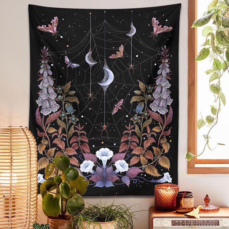 Psychedelic wall tapestry 75x100 чёрный