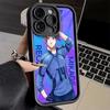 Phone Case for iPhone 17 Air 16E 15 16 Pro Max Anime Blue L-Lock Desgin Cover 14 Plus 13 12 Mini Soft Shell Silicone Fundas