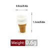 10Pcs Miniature Dollhouse Mini Ice-Cream Cones Model Mini House Pretend Play Food Doll Toy Accessories Dollhouse Photo Props