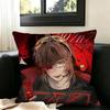 007n7  Square Double-Sided printed Pillow Case Bedroom Bedside Pillow Sofa Cushion Cover