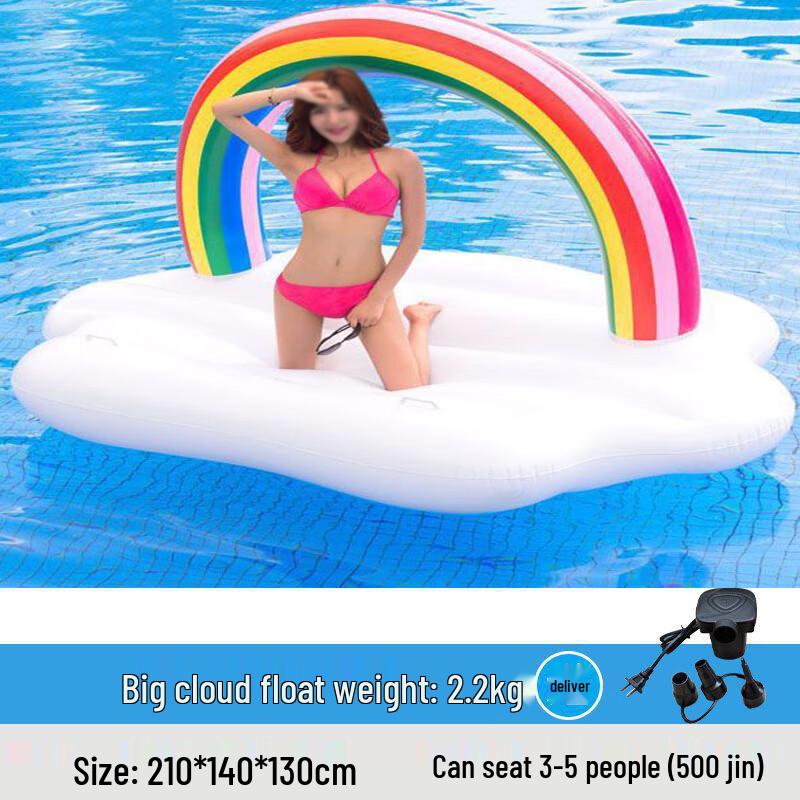HEIXIE Large Cloud Inflatable Swimming Float
