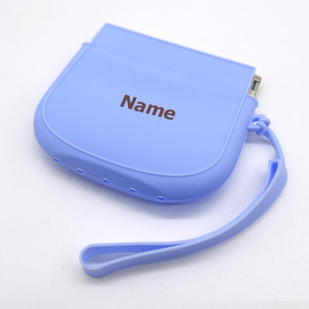 Non-Toxic Free Name Printing Surprise Gift Baby Storage Box Pacifier Case Silicone Bag More Thoughtful And Unique