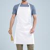 Korean-Style Custom Logo Neck Apron for Baking, Kitchen, Restaurant, and Coffee Shop