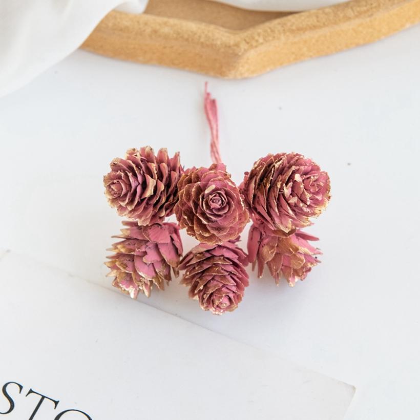 1/3pcs Artificial Plant Golden Fake Pine Nut For Festival Tree Decor Wreath Accessory Wedding Home Wall Hanging Photography Prop