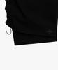 Liomeu Layered String Shirred Pants_Black