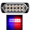12 Led Strobe Side Warning Light Strobe Flashing Lightbar Car Truck Beacon Lamp Amber Yellow White Traffic Light 12V - 24V