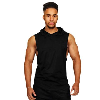 Sommer Hiphop Kapuzen Tank Tops Herren Casual Ärmellos Muskeltraining Tank Streetwear