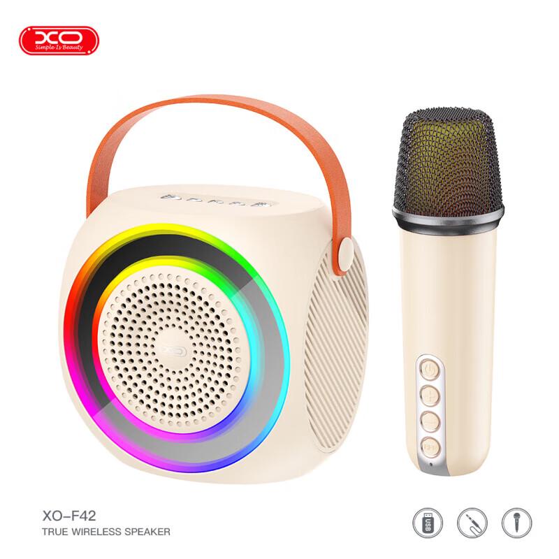 

XO F42 Portable RGB Bluetooth Karaoke Speaker with Mic
