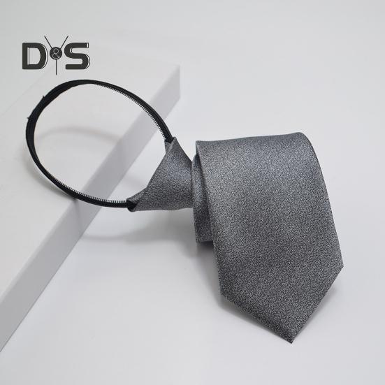 Men Business Tie Multiple Pattern Designs Rich Colors No Knot Casual Neck Tie Banquet Wedding Party Necktie