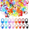 Operitacx 200 Pieces Stitch Markers In 2 Styles - Crochet Stitch Markers for Knitting - Stitch Locking Clips - Crochet Pins with Storage Box - Stitch