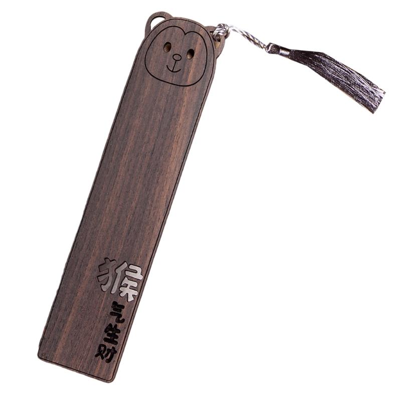 Chinese Zodiac Bookmarks Wood Bookmarks Book Marker Reading Aids for Teacher Student Book Lover Reading Accessories