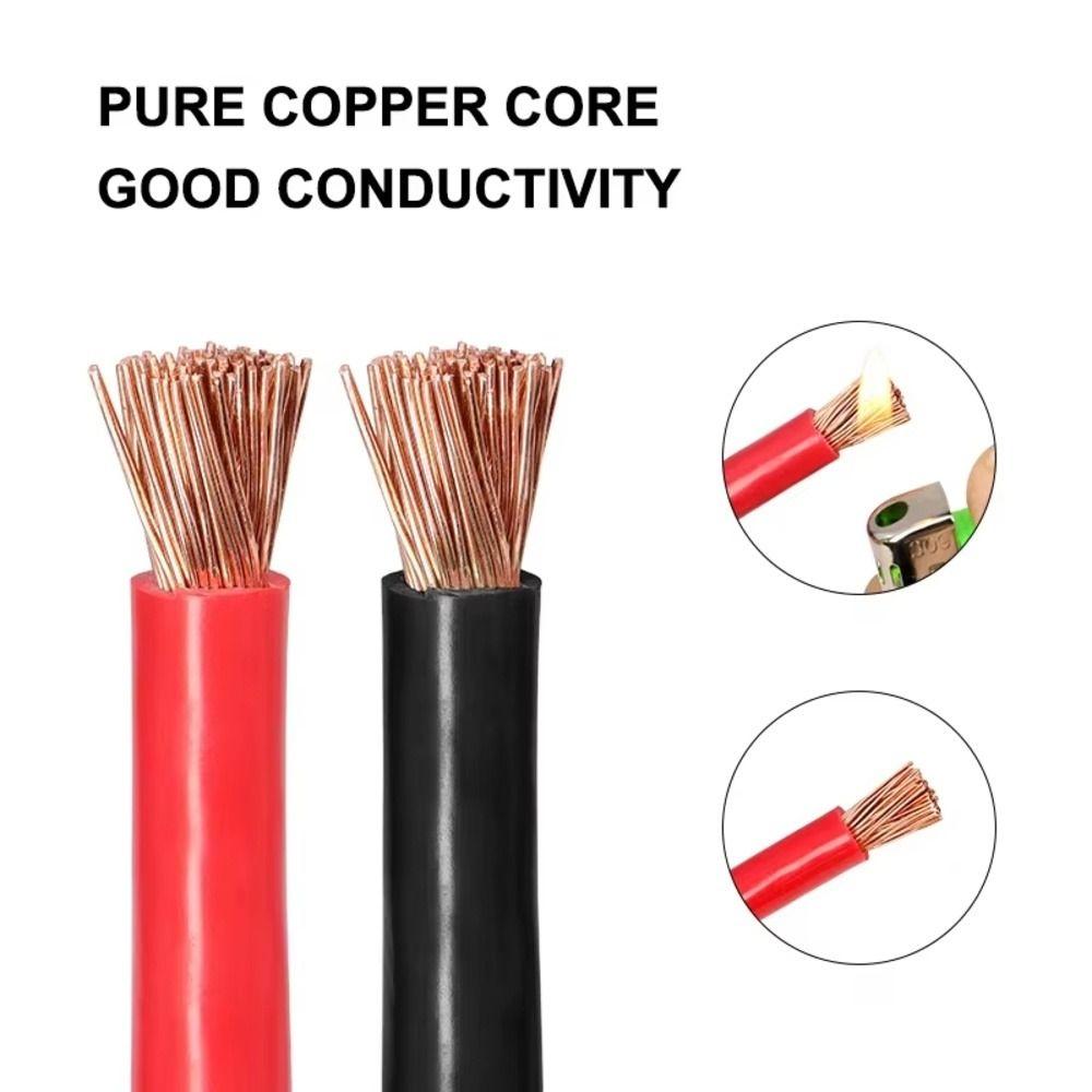 1Pcs Tinned Copper Battery Connection Wire Inverter Battery Cable for Battery Pack Storage