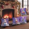 Weihnachts-Kissenbezüge: Schneemann, Weihnachtsmann, Rentier & Weihnachtsbaum Designs Sofabett Kissenbezug, Neujahrs Heimdekoration