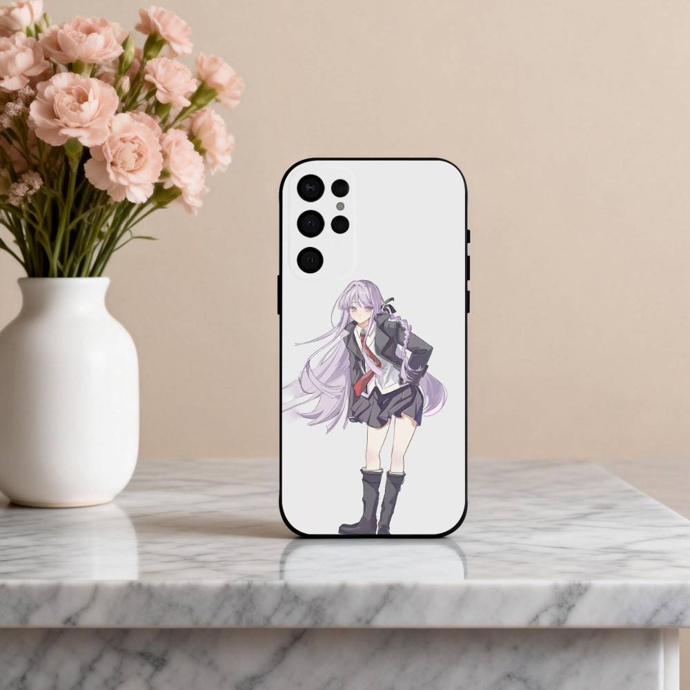 K-Kyoko K-Kirigiri Danganronpa Cute Phone Case For Samsung S25,S24,S21,S22,S23,S30,Ultra,S20,Plus,Others Soft Black Case