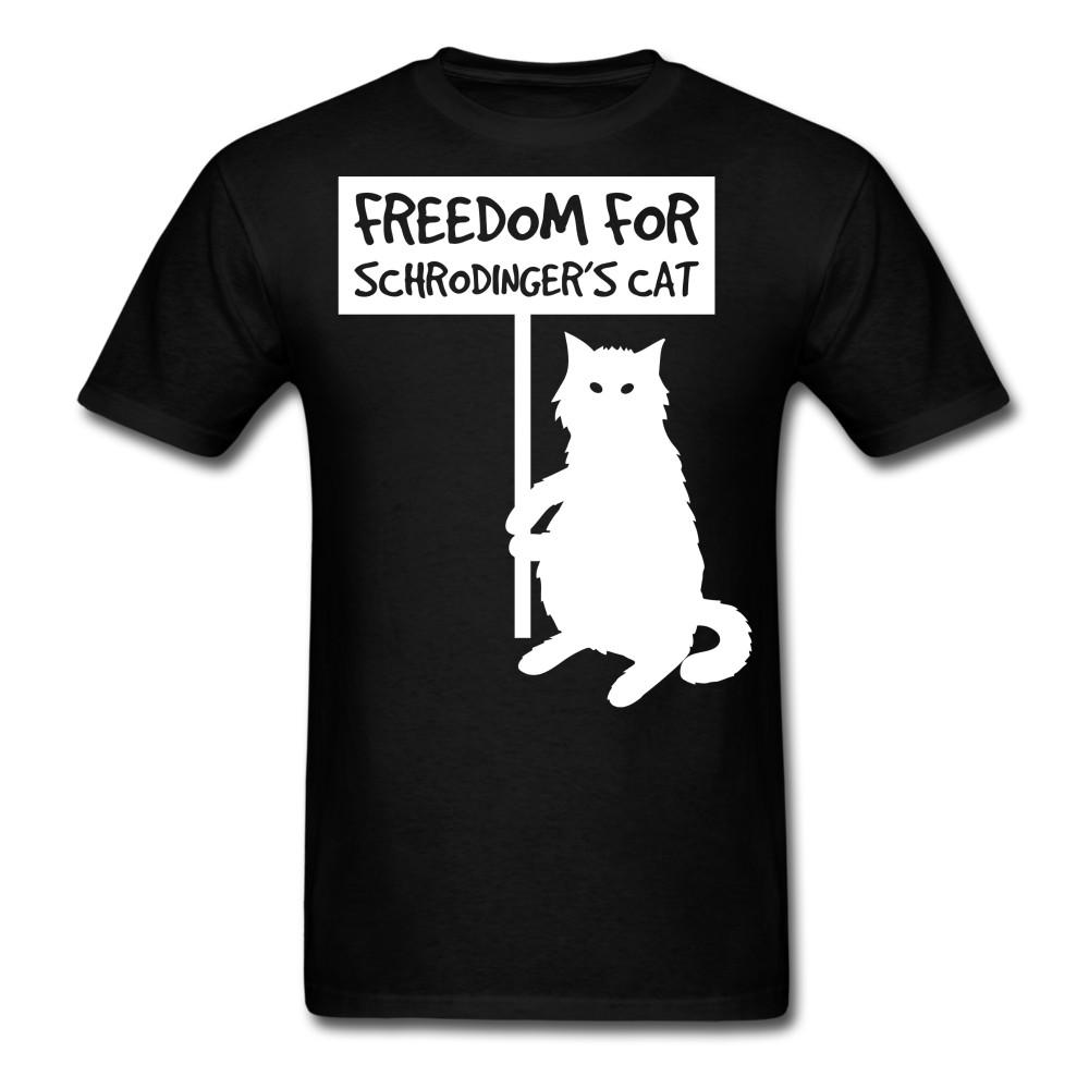 

Freedom for schrodinger s cat shirt Cat Protest T-Shirt size S-6XL 3XL