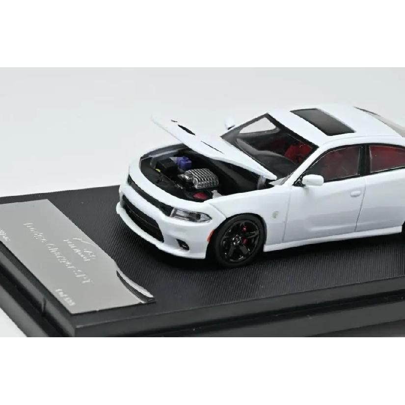 7CM Model 1/64 Alloy Car Model, 2023 Charger SRT Hellcat, available in black and white