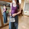 Simple slim-fitting sleeveless I-shaped sling vest for women's summer new sports outer wear inner top