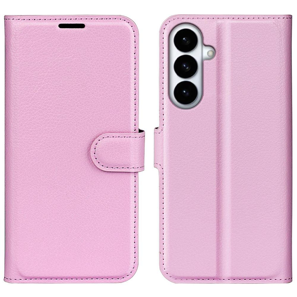 For Samsung Galaxy S26+ Case Wallet Stand Litchi Texture Shockproof Leather Phone Cover
