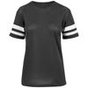 Build Your Brand Womens/Ladies Stripe Mesh T-Shirt