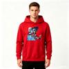 Men Anime Print Pullover Hoodie Casual Long Sleeve Streetwear Sweatshirt