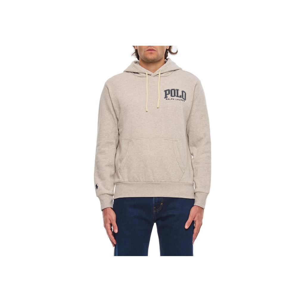 Polo Ralph Lauren Hooded Loose Fit Pullover Long Sleeve Sweatshirt Men sweatshirt Light-Gray 710952039-004