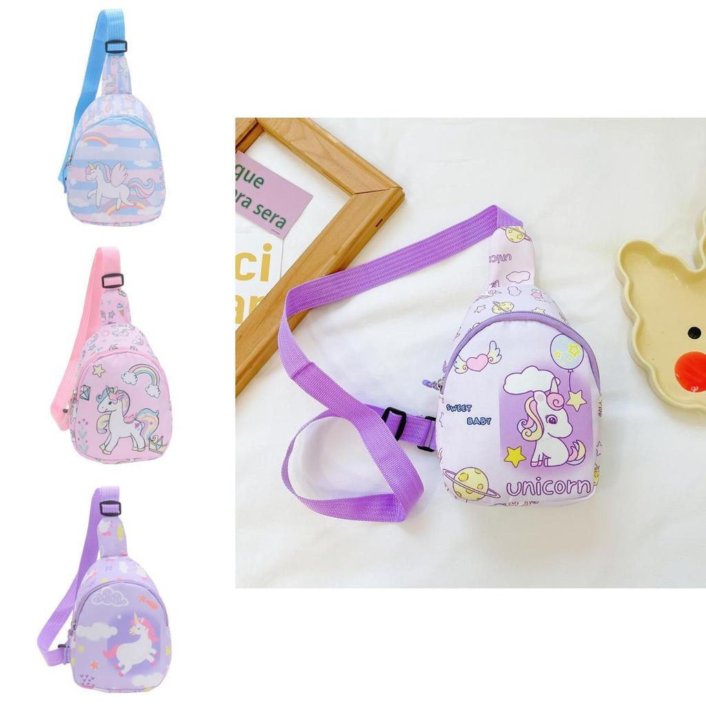 Cartoon Kids Chest Bag With Polyester Material And Breathable Design For Preschool Children