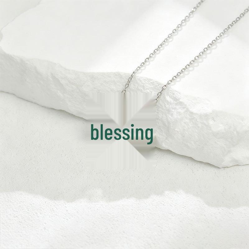 Women's Silver Emerald Four-Leaf Clover Necklace - Elegant Everyday Accessory for Birthday or Qixi Gifts