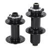 2pcs Bicycle Hubs Black Aluminium Alloy 32 Holes Front Rear Bike Disc Hubs 4 Bearing for Mountain Cycling