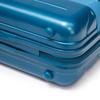 14"/19"/24"/28" 4-Piece ABS Spinner Suitcase Set – Side Handles, Hanging Hooks & Protective Feet – Combination Lock & 14" Cosmetic Bag (Dark Blue)