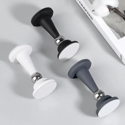 Silicone No-Drill Door Stopper for Bedroom Room Fixed Wall Protection Anti-Collision Strong Suction Floor Stopper for Home