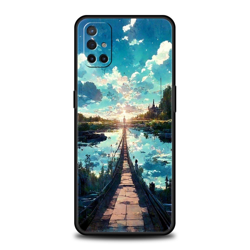 Phone Case For OnePlus 11 10 9 Pro 9T 12R 10R 9R 9RT 10T 8T 8 7 6T 7T Nord 2T CE 2 5G N200 N10 N100 Cover Japan Anime Landscape