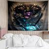 1PC Game Warcraft Darkness Warrior K-pop music group Tapestry Accessories for Bedroom,Livingroom, dormitory Room Wall Decor Fan Birthday Gifts