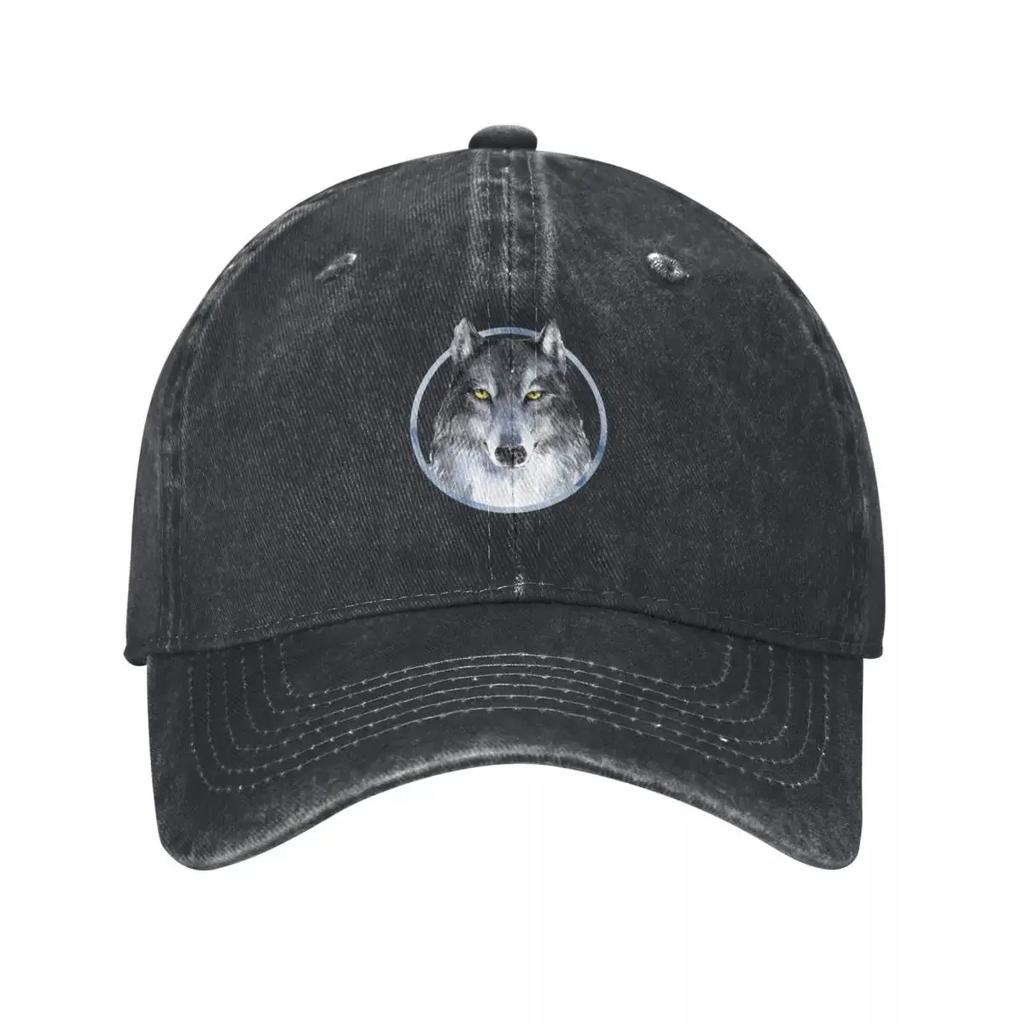 Grey Wolf Baseball Cap Fashion Beach Kids Hat Birthday Beach GirlS Hats Unisexs