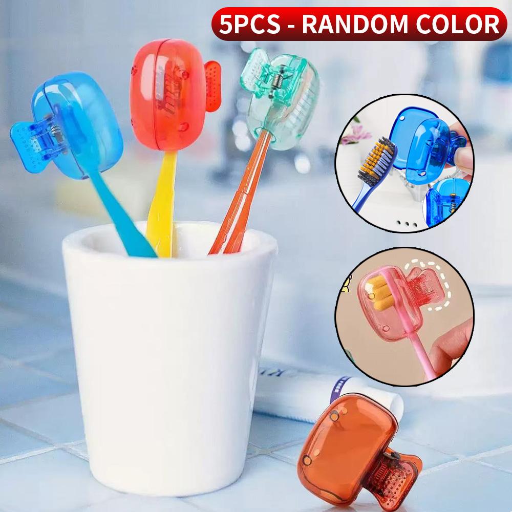 

10pcs/5pcs - Toothbrush Protective Cap, Toothbrush Holder, Toothbrush Box, Essential for Home and Travel S