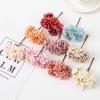 6Pcs Artificial Flowers Silk Carnation Mini Bouquet Wedding Wreaths Valentine for Home Decortion Scrapbooking Bridal Accessories