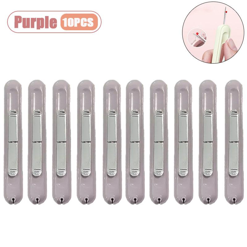 2 in 1 Easy Threader Sewing Needle Threading Tool for Elderly Multifunction Hand Sewing Tool with Built-in Thread Cutter Ripper