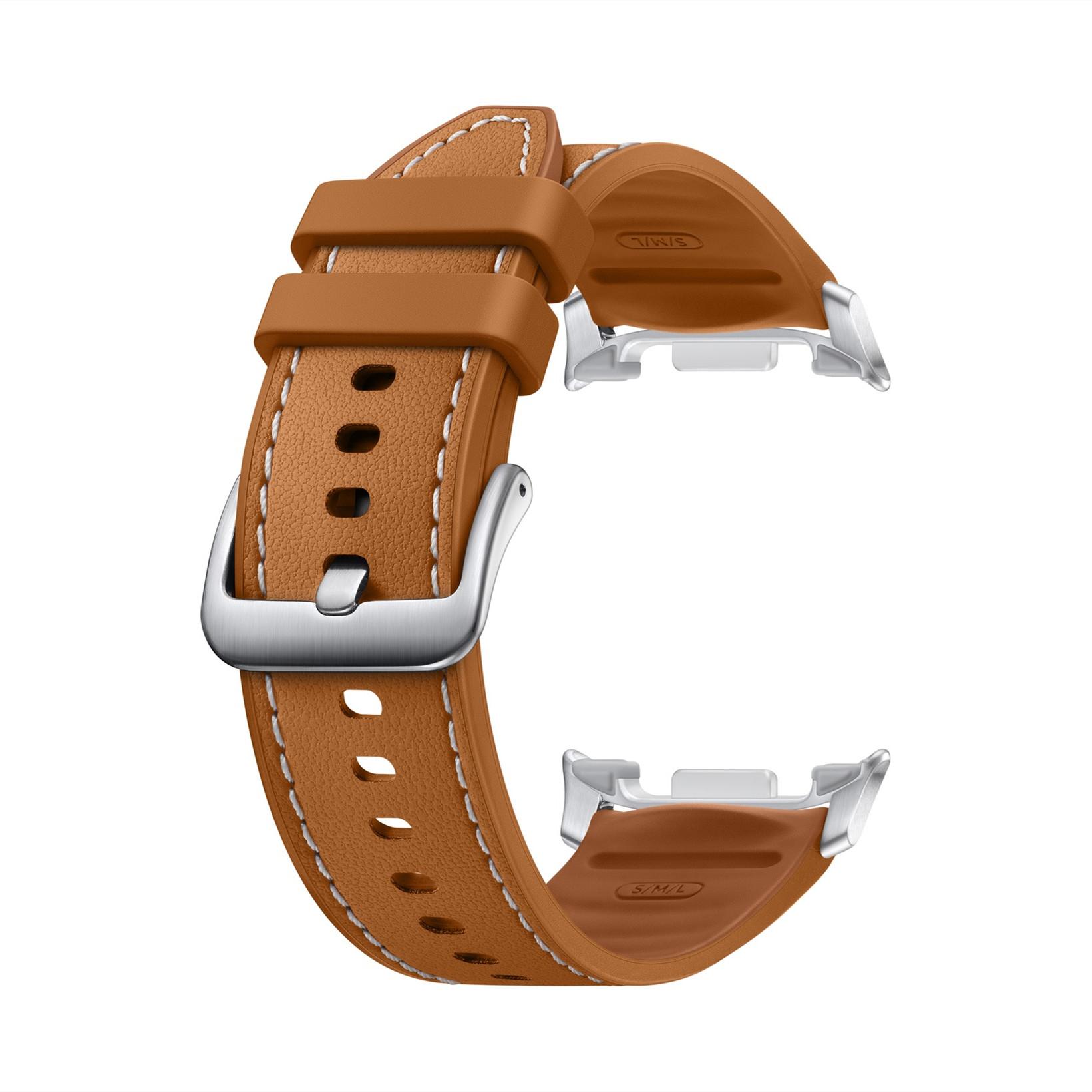 Original Samsung Galaxy Watch8 Galaxy Watch8 Classic Hybrid Armband S/MM/L Samsung Smartwatch Armbänder S/MM/L kamelfarben