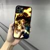 Denki K-Kaminari Phone Case For Iphone 17 16 15 14 13 12 Pro Max Xr Air Plus Skin Feel Black Hard Shell Cover