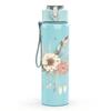 1PC Neutral Wildflower Bouquet 750ml Color Plastic Sports Water Bottle Leakproof Flip Straw Lid Suitable for Sports Office Home Use