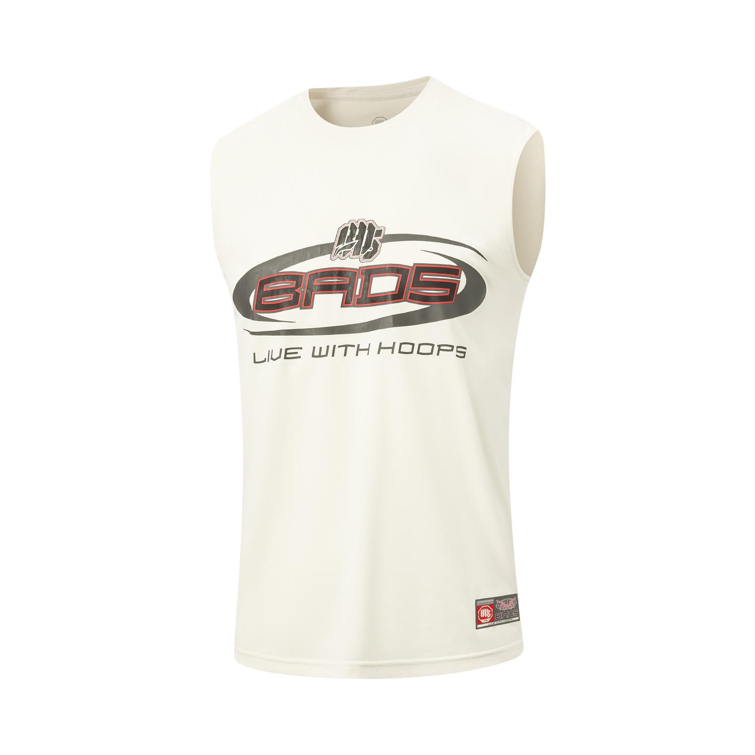 Li-Ning Badfive Quick-Dry Loose Fit Round Neck Logo Vest Men tops AVSW037-1 S