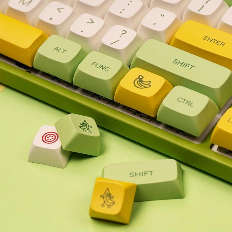 135 Keys/Set Fruit Keycaps For MX  Mechanical Keyboard PBT Dye Subbed Keycap DA Profile 85% High Content PBT