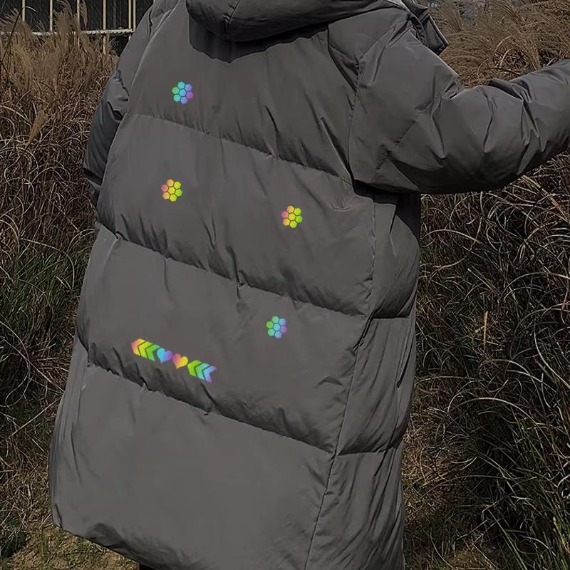 Bunter reflektierender Thermo-Aufkleber mit Glitzer für Kleidung, Mantel, Jacke, Jeans, Aufnäher, Vinylfolien-Aufkleber, DIY-Wärmeübertragung