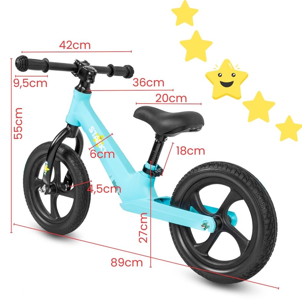 Balance bike turquoise wheels 12” magnesium frame lightweight bike eva foam wheels